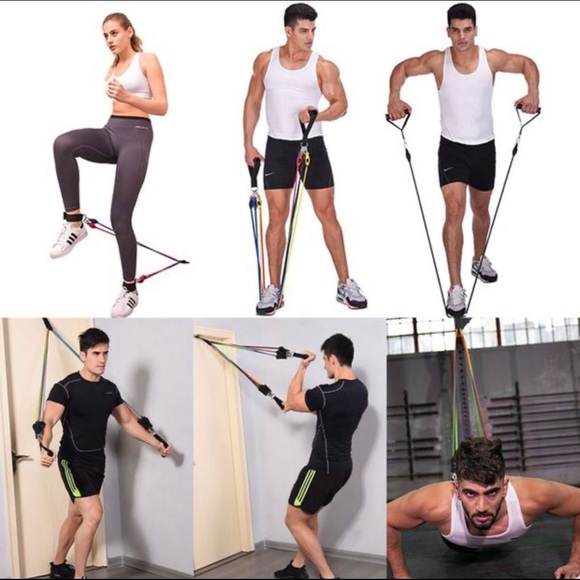 Full Workout Resistance Band Dumbbell Set - Picture 7 of 9